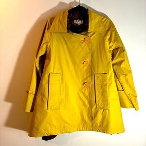 SISSY ME Sz L Coat Jacket Art to Wear Embroidered Back Detail Western Lining NEW